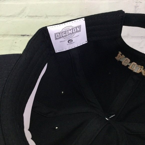 Digimon Digital Monsters Agumon Logo Black Hat Cap - Picture 8 of 8